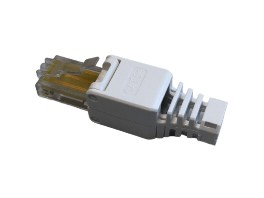 Conector modular RJ45 para redes UTP CAT5e, montaje sin herramienta - LCDT NMPLC5U1 - LA CASA DEL TELEFONO