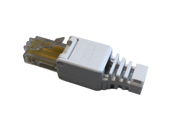 Conector modular RJ45 para redes UTP CAT5e, montaje sin herramienta - LCDT NMPLC5U1 - LA CASA DEL TELEFONO