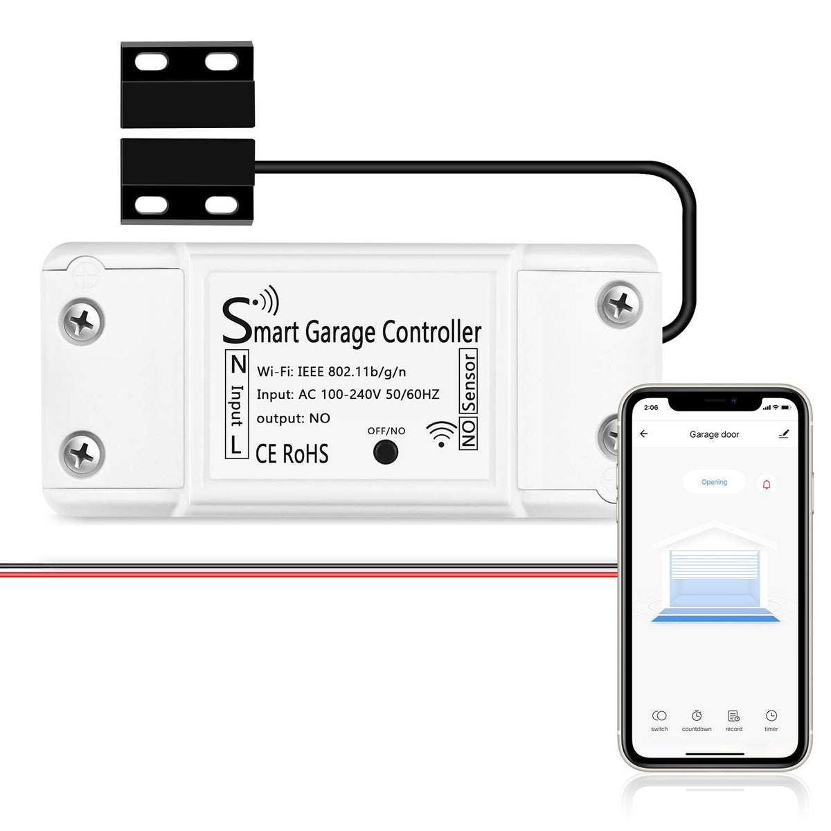 Controlador inteligente de garage – Smart Garage Door Controller - LA CASA DEL TELEFONO