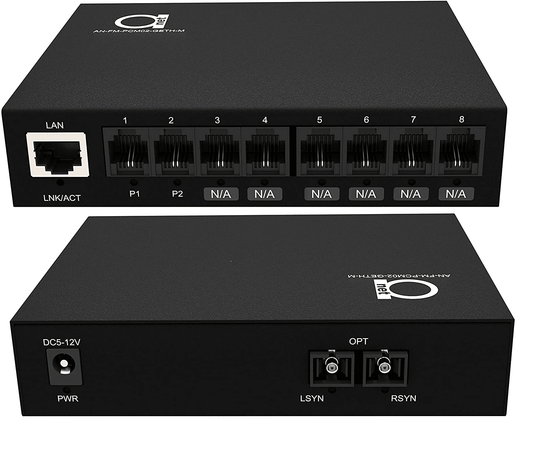 Convertidor de medios: voz y datos sobre fibra óptica - AN-FM-PCM02/GETH-M - LA CASA DEL TELEFONO