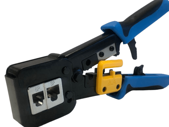 Crimpadora ratchet para conectores de RJ11, RJ12 y conectores EZ RJ45 – TNCM21 - LA CASA DEL TELEFONO