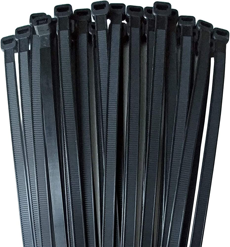 Paquete con 100 zunchos negros de 450mm – Miyako CT-18BK