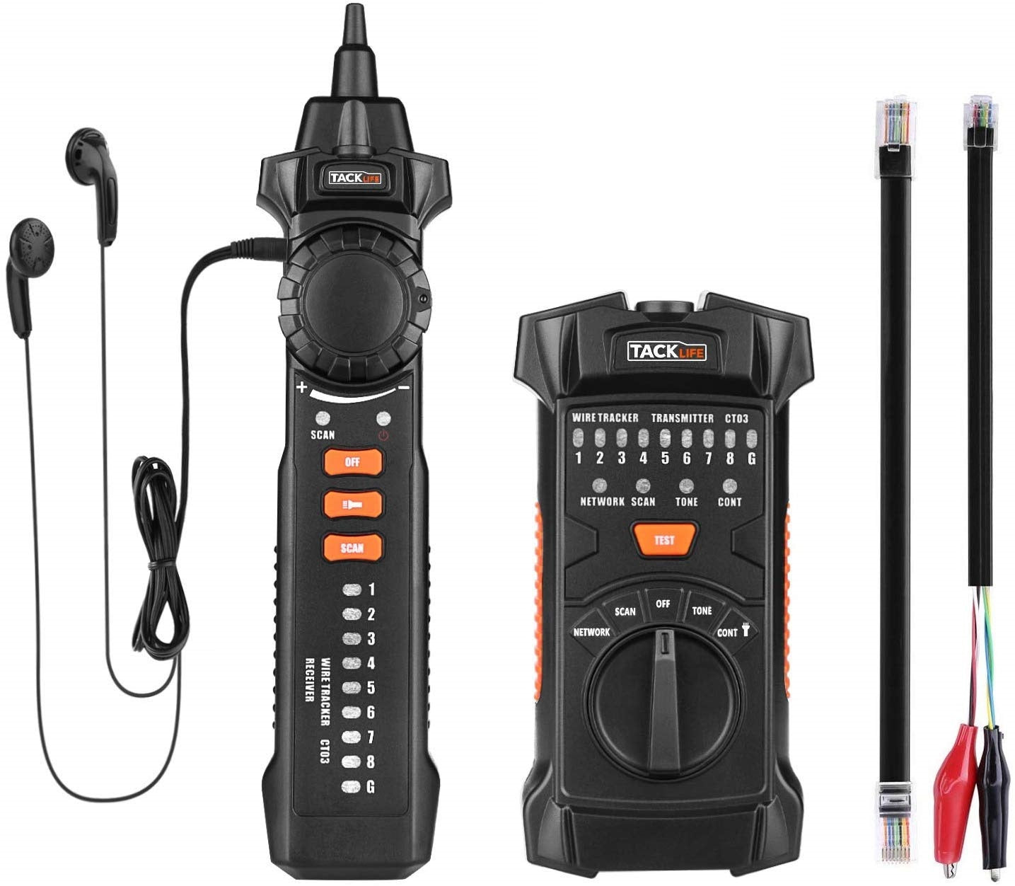 Tester Rastreador de cable con linterna incorporada – CT03