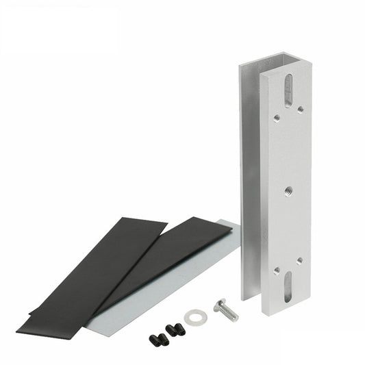 Soporte U para instalación de electroimán de 600lbs en puerta de vidrio sin marco – CV-ABK280U