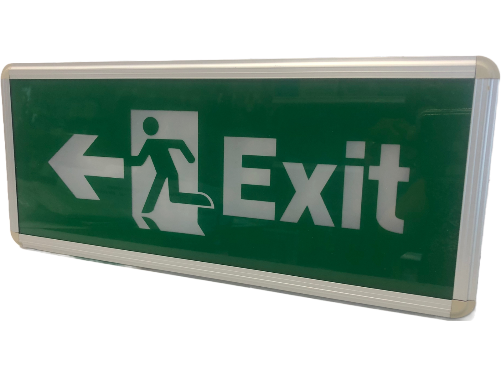Letrero LED de emergencia señalización de “EXIT” y flecha hacia la izquierda – CV-EXB012