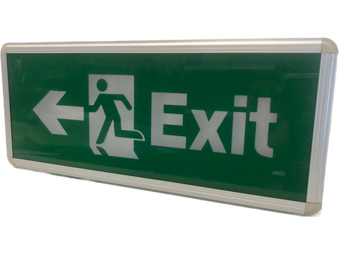 Letrero LED de emergencia señalización de “EXIT” y flecha hacia la izquierda – CV-EXB012