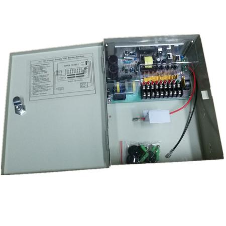 Fuente de poder tipo caja de 9CH respaldo de batería y salida de 12V 10A – CV-PSU1291B