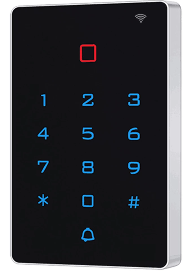 Control de acceso por RFID, MIFARE, contraseña y por WIFI, teclado táctil, es waterproof, interface Wiegand – CV-T12EM-W