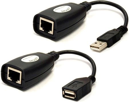 Adaptador para extender USB por cable de red RJ45
