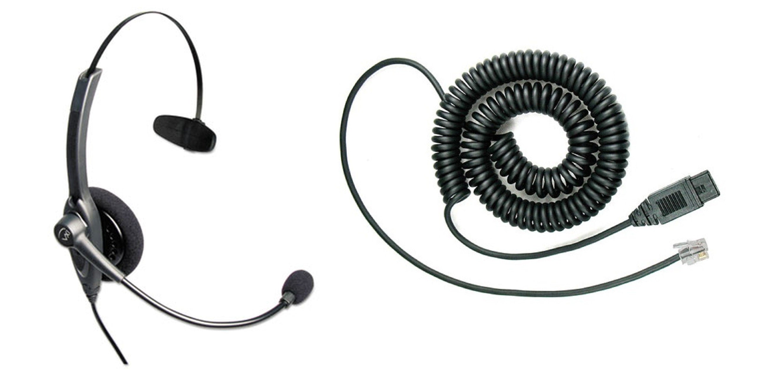 Diadema tipo bincha, conector RJ9 compatible con teléfono IP Cisco