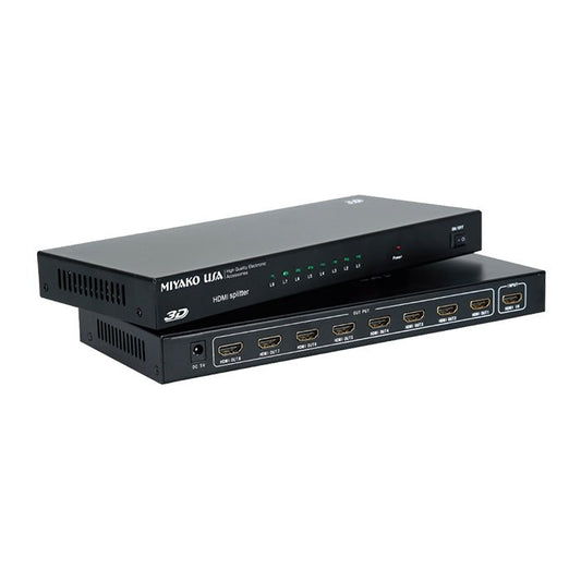 Distribuidor amplificado HDMI 1 entrada 8 salidas, 1080P, HDMI 1.4 – Miyako M-275 - LA CASA DEL TELEFONO