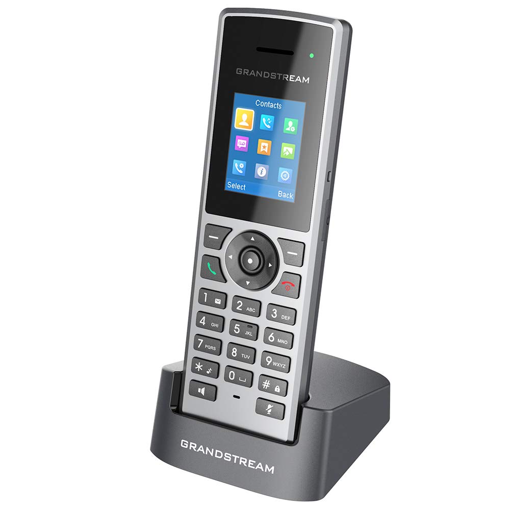 Teléfono IP Inalámbrico Grandstream DP722 soporta hasta 10 cuentas SIP, audio FULL HD.  Para registrarse en estación base DP750 ó DP752