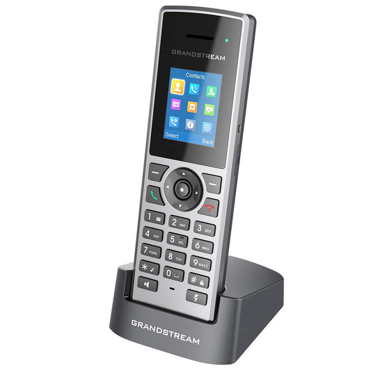 Teléfono IP Inalámbrico Grandstream DP722 soporta hasta 10 cuentas SIP, audio FULL HD.  Para registrarse en estación base DP750 ó DP752