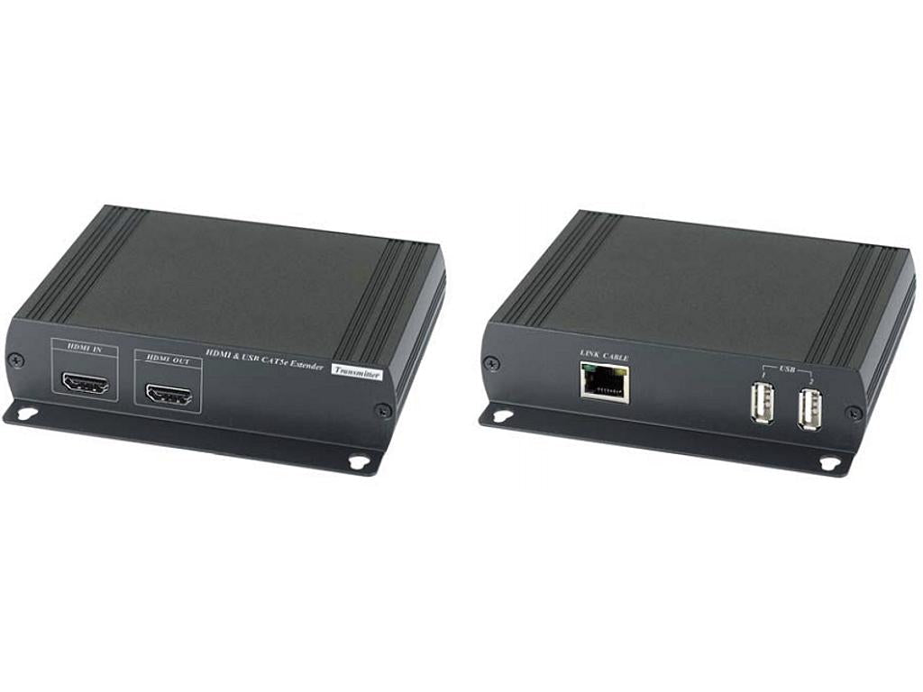 Extensor de señal HDMI & Mouse y Teclado USB sobre cable de red – Kuwes HKM01E - LA CASA DEL TELEFONO