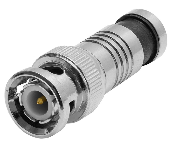 Conector BNC macho de compresión para cable RG6 – Miyako F-95