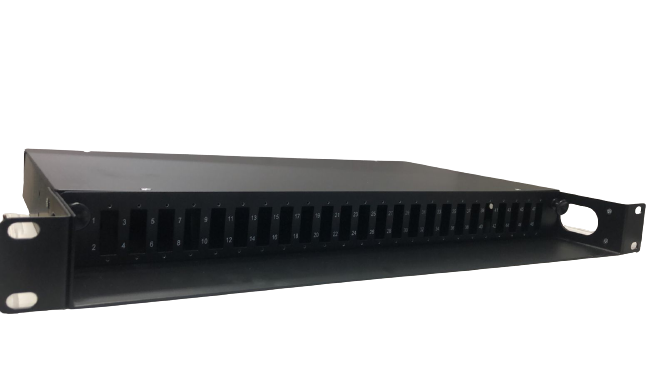 Panel de fibra óptica SC, dúplex, 24 puertos (48 fibras) - LCDT FRP2248SCB