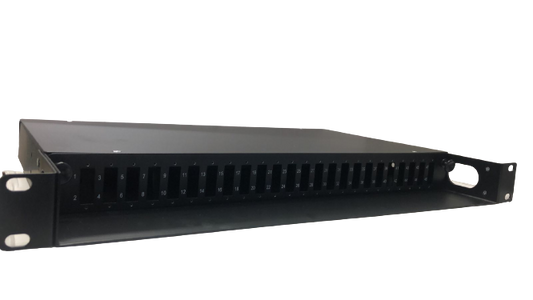 Panel de fibra óptica SC, dúplex, 24 puertos (48 fibras) - LCDT FRP2248SCB