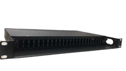 Panel de fibra óptica SC, dúplex, 24 puertos (48 fibras) - LCDT FRP2248SCB