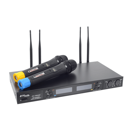 FU-TD200 - Sistema profesional con 2 micrófonos inalámbricos - LA CASA DEL TELEFONO
