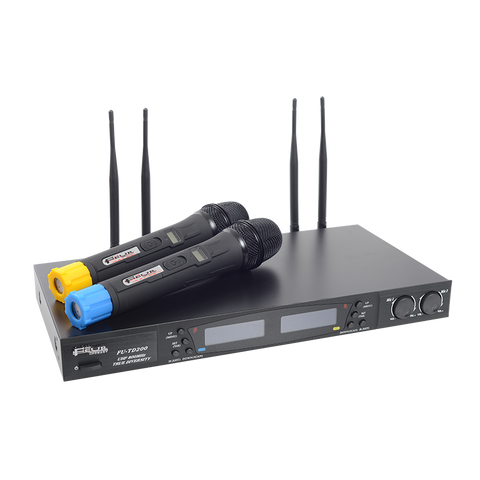 FU-TD200 - Sistema profesional con 2 micrófonos inalámbricos