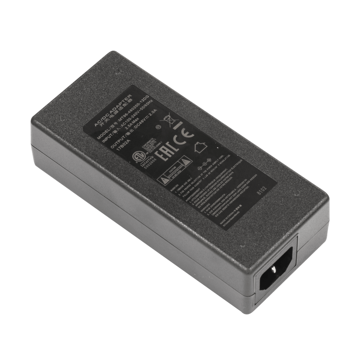 Fuente de poder 48VDC 2A 96W – 48V2A96W Mikrotik - LA CASA DEL TELEFONO