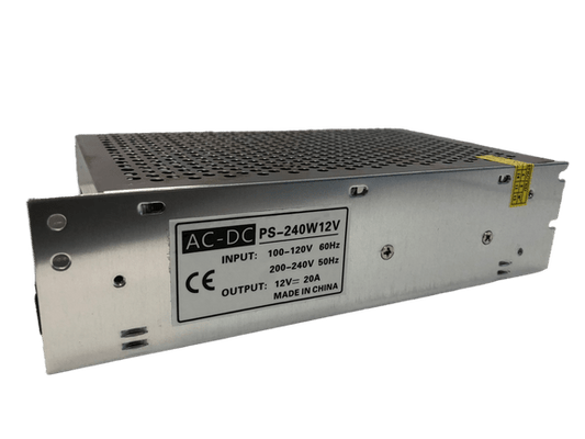 Fuente de poder conmutada 12VDC 20A – PS-240W12V - LA CASA DEL TELEFONO