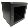 Gabinete de pared 15U 60x55cm con puerta de vidrio templado