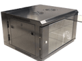 Gabinete de pared 600x550, abatible, capacidad de 6U, puerta de vidrio frontal con llave  – LCDT NCW5-6-A-B