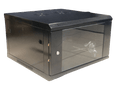 Gabinete de pared 600x600, capacidad de 6U, puerta de vidrio frontal con llave  – LCDT NCW1606