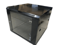Gabinete de pared 600x600, capacidad de 9U, puerta de vidrio frontal con llave  – LCDT NCW1609