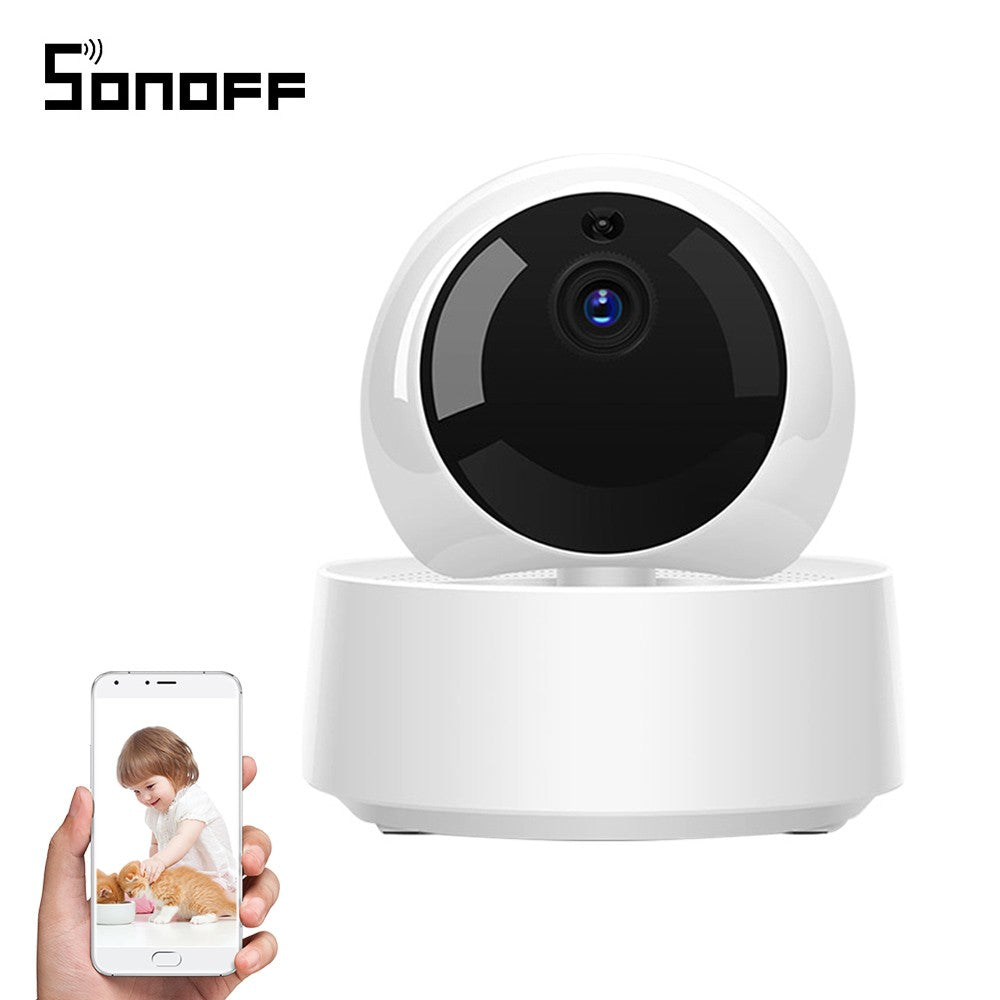 Cámara de seguridad IP, WiFi, imágen en HD, 360°, visión nocturna, detección por movimiento, audio en 2 vías – Sonoff GK-200MP2-B