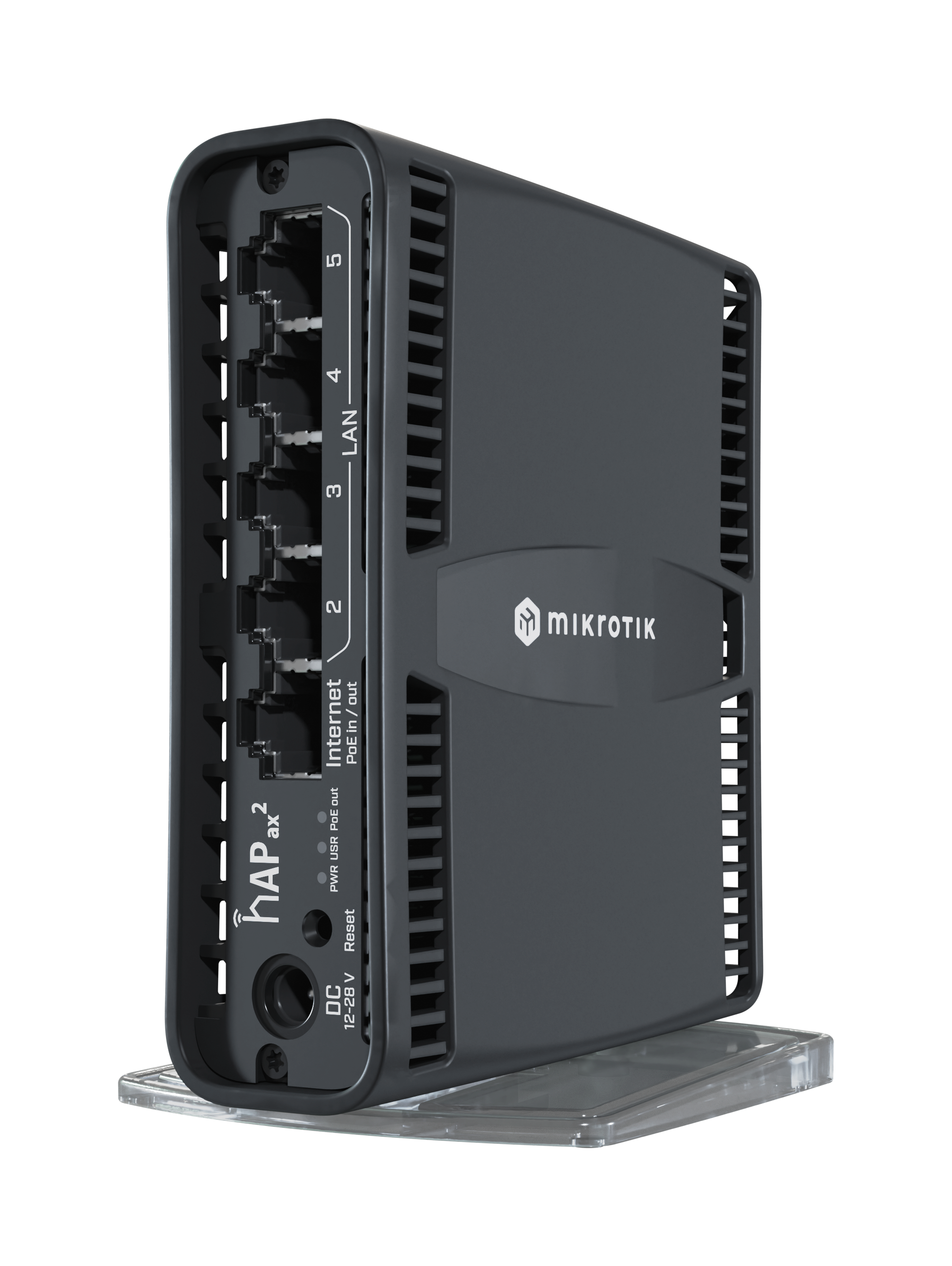 Router GEN6 inalámbrico 2.4/5Ghz, 5 puertos gigabit, 1 Puerto Poe (Ether1) – hAP ax² (C52iG-5HaxD2HaxD-TC) MikroTik