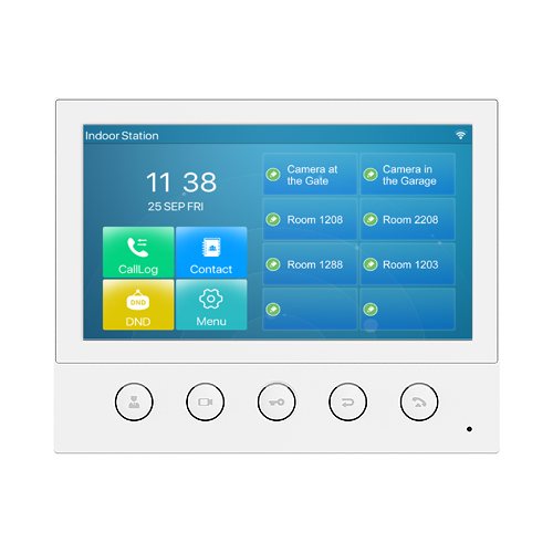Monitor SIP inalámbrico con pantalla táctil de 7”, PoE, Voz en HD, ONVIF, RS-485 – Fanvil i53W
