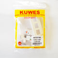 Inserto decora con 3 puertos: Cat6+, Cat3 y F KUWES 109-1V1D1F