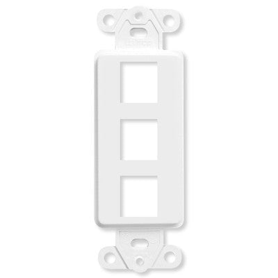 Inserto decora de 3 puertos en color blanco - KUWES DECORA-F - LA CASA DEL TELEFONO