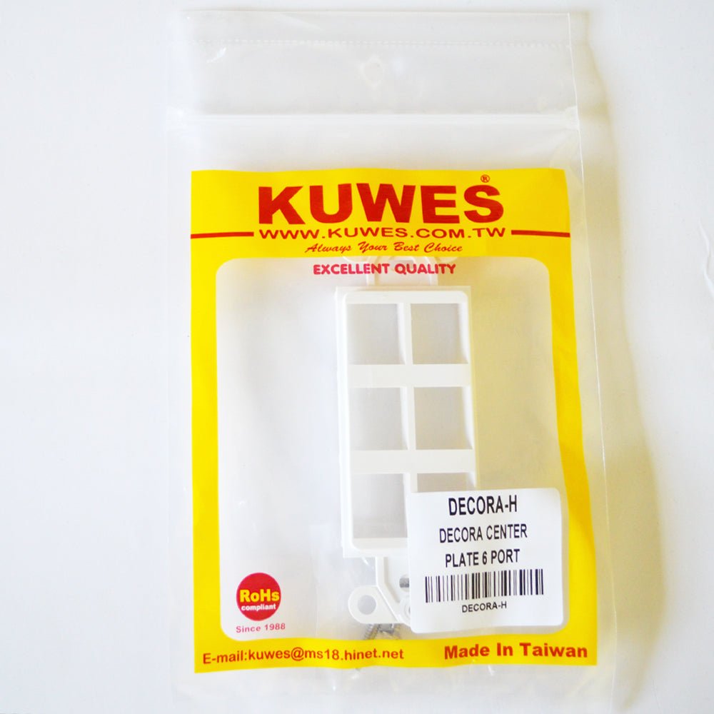 Inserto decora de 6 puertos - DECORA-H KUWES - LA CASA DEL TELEFONO