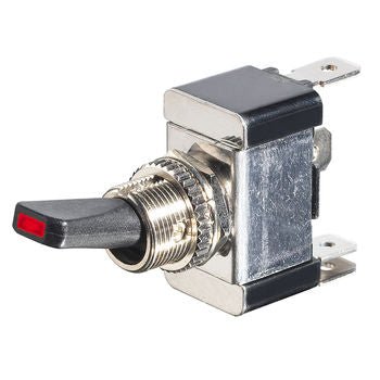 Interruptor de palanca SPST con LED rojo 12VCC 30A - LA CASA DEL TELEFONO