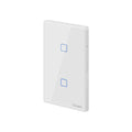 Interruptor inteligente de pared controlado por Wi-Fi, 2 pulsadores táctiles – T0US2C Sonoff Serie TX
