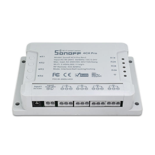 Interruptor Wi-Fi inteligente para control de 4 dispositivos – 4CHPROR2 Sonoff - LA CASA DEL TELEFONO