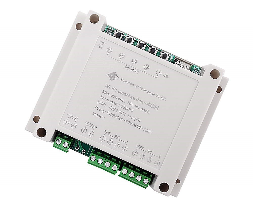 Interruptor Wi-Fi inteligente para control de 4 dispositivos – LCWSS-4 - LA CASA DEL TELEFONO