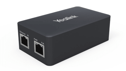 Inyector POE gigabit Yealink YLPOE30 de 54VDC, 0.56A - LA CASA DEL TELEFONO