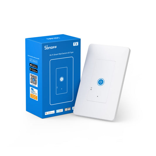 Interruptor de pared inteligente controlado por Wi-Fi, función de monitor de consumo – IW101 Sonoff Serie TX