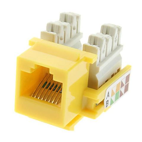 Jack modular CAT5e amarillo - NKJAP5Y LCDT - LA CASA DEL TELEFONO