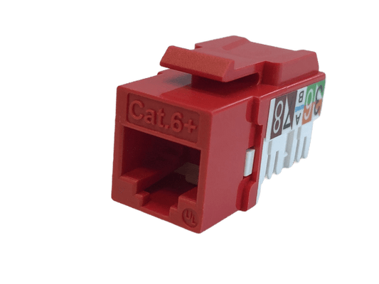 Keystone Jack modular CAT6+ rojo súper delgado – Kuwes AKL-28-2621-13D/RD - LA CASA DEL TELEFONO