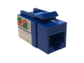 Keystone jack modular para redes CAT6, en color azul – LCDT NKJ10C6UBL