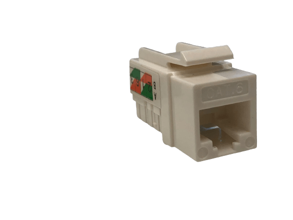 Keystone jack modular para redes CAT6, en color blanco – LCDT NKJ10C6W - LA CASA DEL TELEFONO