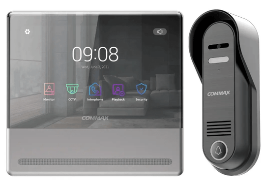 Kit de Video portero PREMIUM Commax: Monitor CDV-70QT y Cámara DRC-4CPHD2, conectividad con teléfono móvil - LA CASA DEL TELEFONO