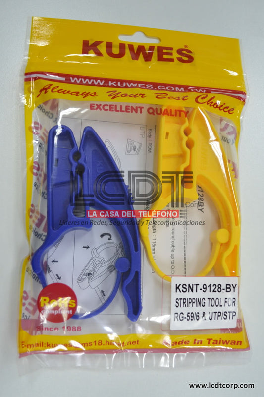Pelador de cable de red RG-59/6; RG-7/11