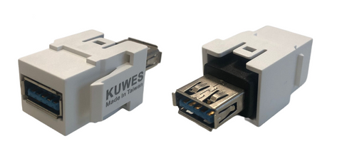 Módulo inserto USB3.0, conector USB A hembra – A hembra – Kuwes KSNT-MODULE-USB3.0