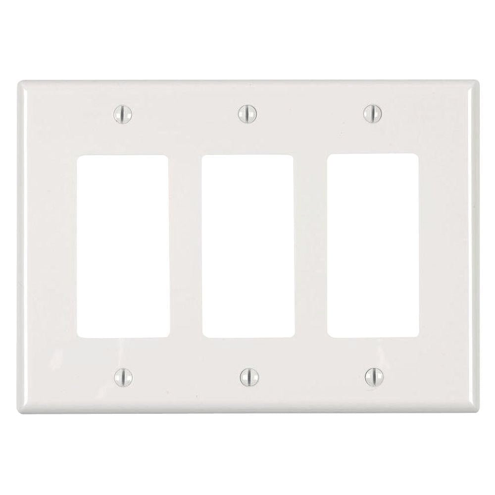 KUWES A880T-WH – Tapa triple estilo DECORA - LA CASA DEL TELEFONO